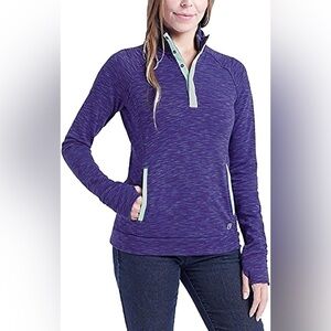 AVALANCHE purple Women's Loma Snap Pullover, XXL